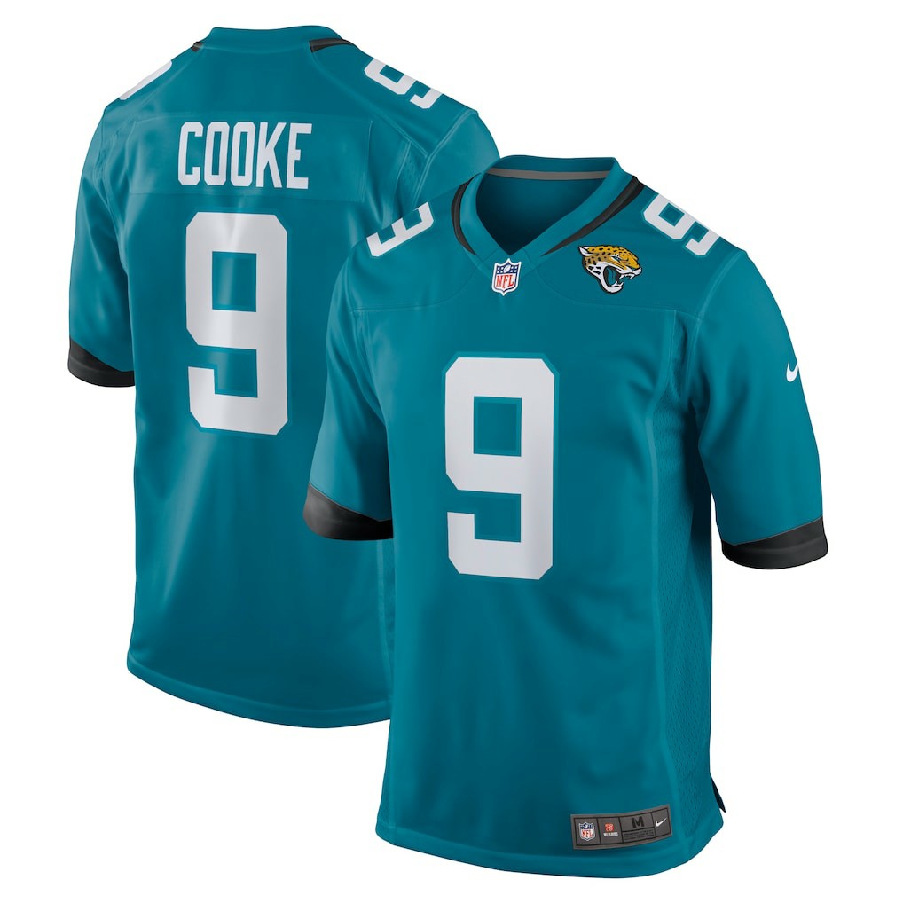 Logan Cooke Jacksonville Jaguars Game Jersey - Teal on sale