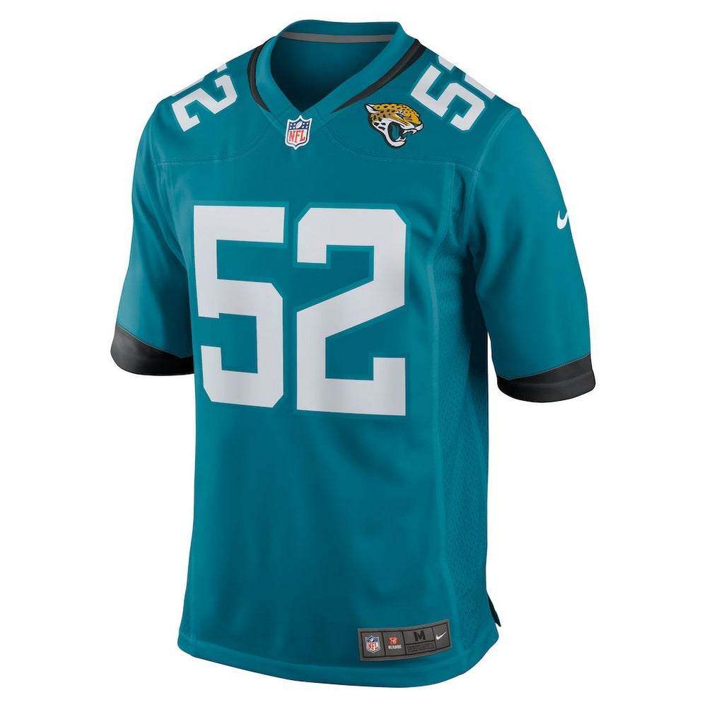DaVon Hamilton Jacksonville Jaguars Game Jersey - Teal discount