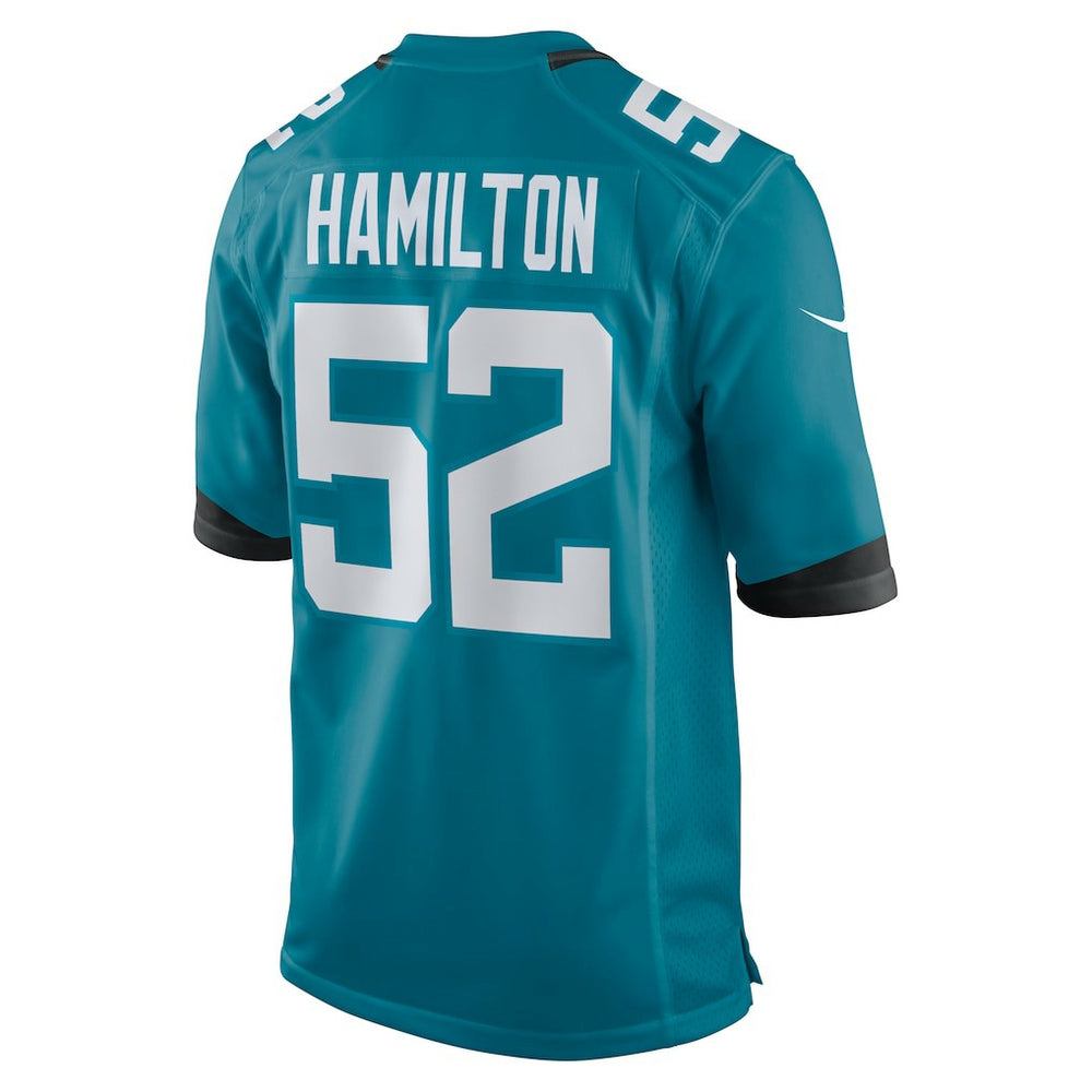 DaVon Hamilton Jacksonville Jaguars Game Jersey - Teal discount