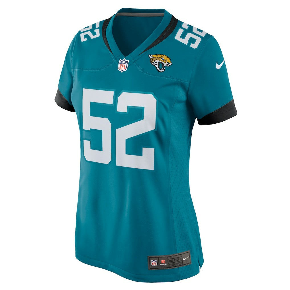 DaVon Hamilton Jacksonville Jaguars Women's Game Jersey - Teal discount