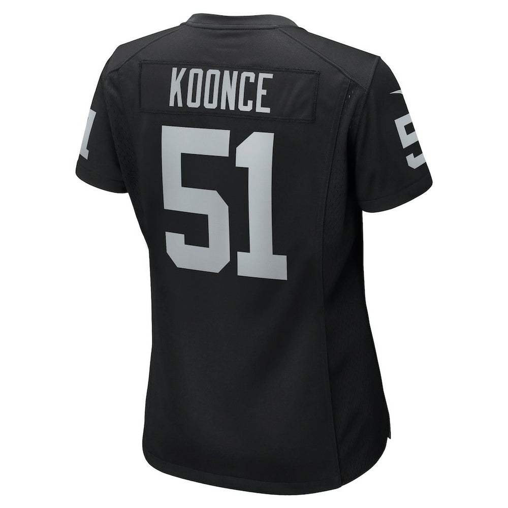 Malcolm Koonce Las Vegas Raiders Women's Game Jersey - Black on sale