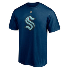 Philipp Grubauer Seattle Kraken Fanatics Authentic Stack Name & Number T-Shirt - Deep Sea Blue T-shirts