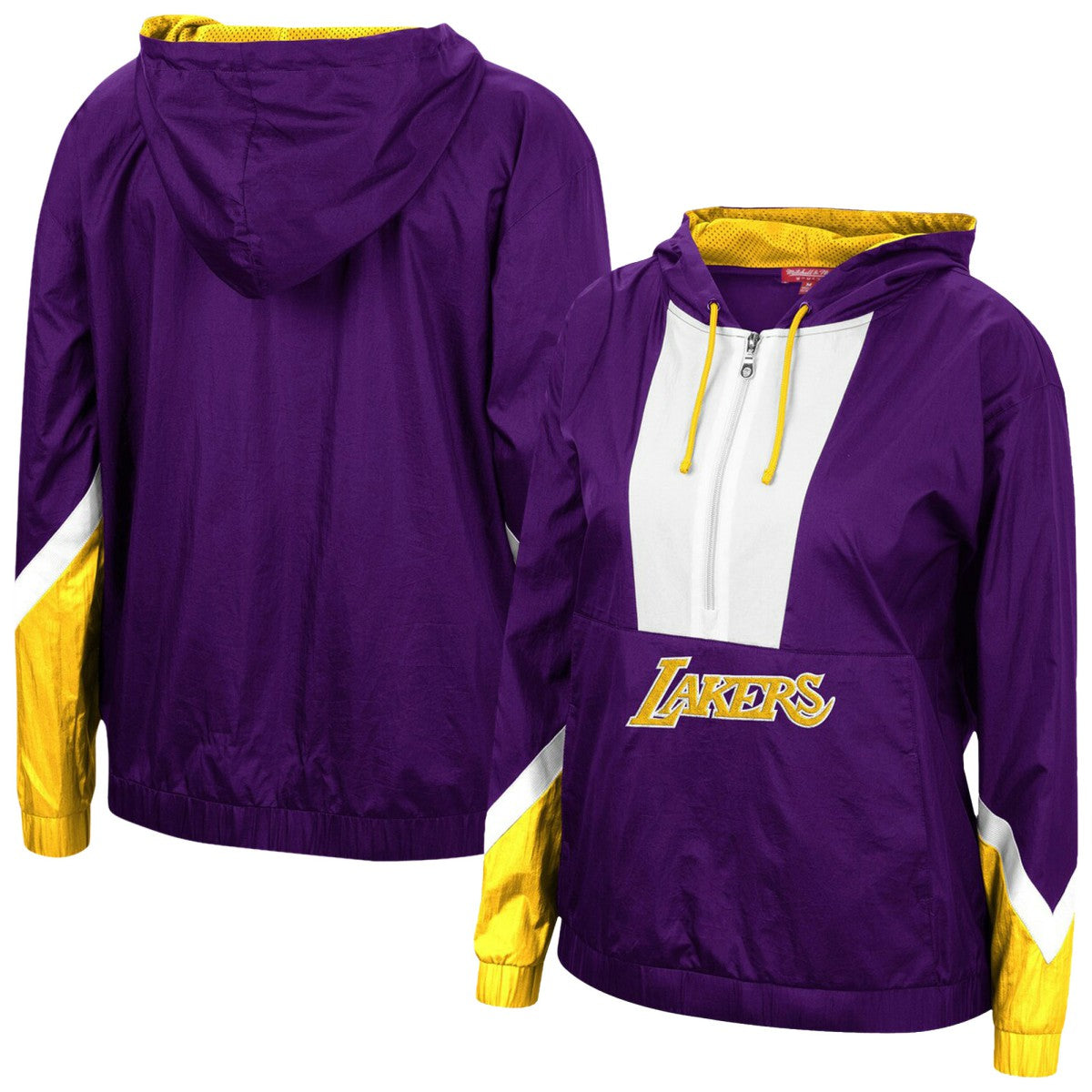 Los Angeles Lakers Women's Half-Zip Windbreaker 2.0 Hoodie - Purple shop