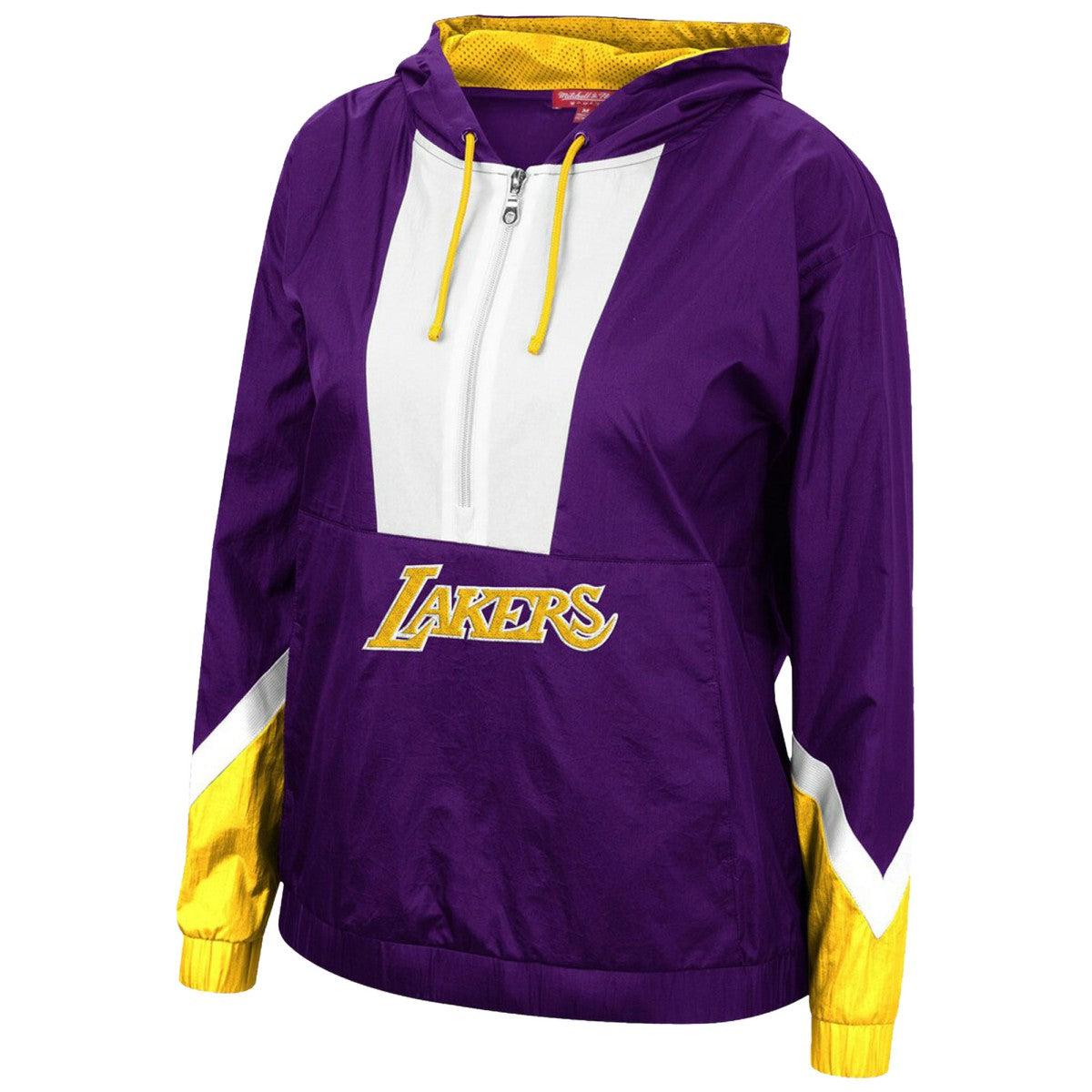 Los Angeles Lakers Women's Half-Zip Windbreaker 2.0 Hoodie - Purple shop