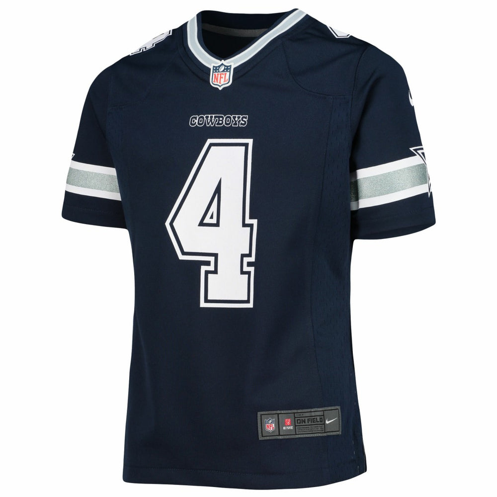 Dak Prescott Dallas Cowboys Girls Youth Team Game Jersey - Navy on sale