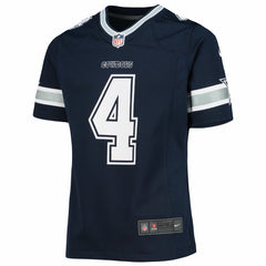 Dak Prescott Dallas Cowboys Girls Youth Team Game Jersey - Navy on sale