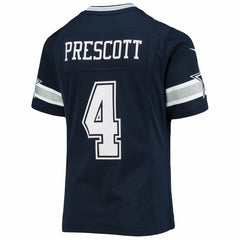 Dak Prescott Dallas Cowboys Girls Youth Team Game Jersey - Navy on sale