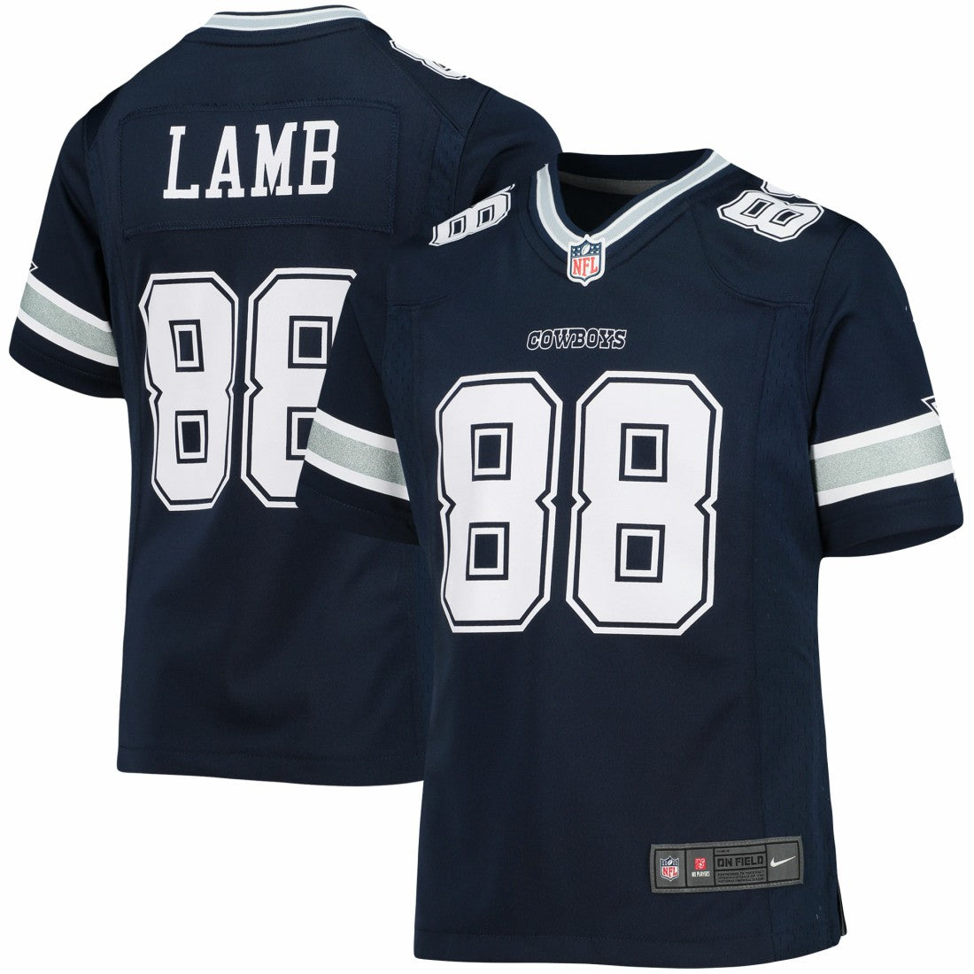 CeeDee Lamb Dallas Cowboys Girls Youth Game Jersey - Navy sale