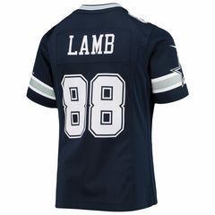 CeeDee Lamb Dallas Cowboys Girls Youth Game Jersey - Navy sale