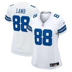 CeeDee Lamb Dallas Cowboys Women's Game Jersey - White discount