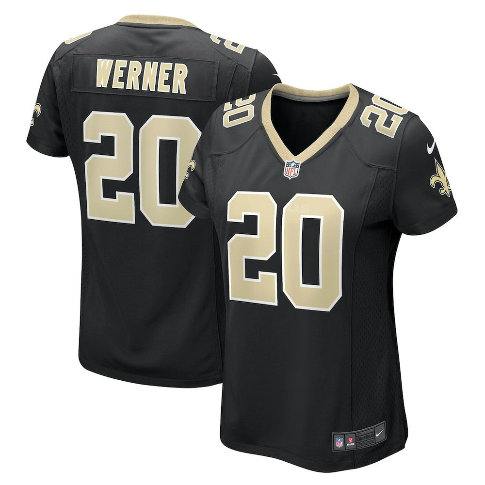 Pete Werner New Orleans Saints Women's Game Jersey - Black for sale