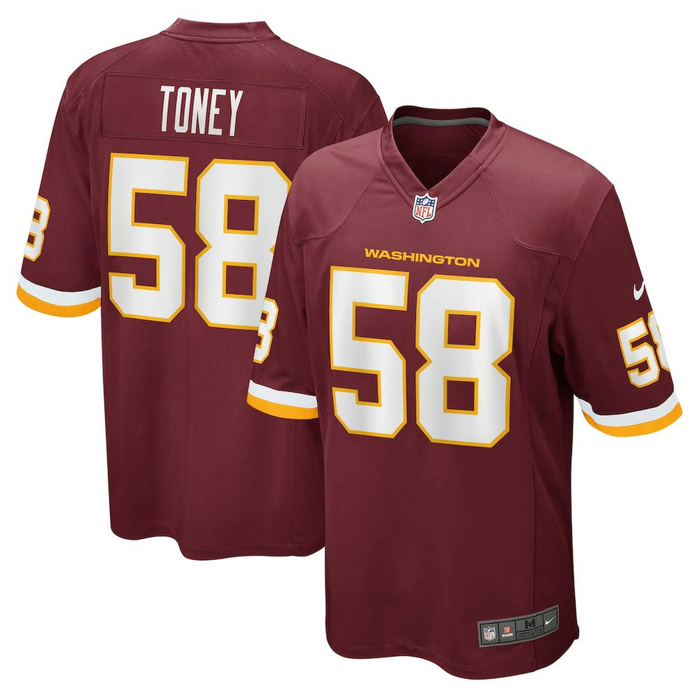 Shaka Toney Washington Football Team Game Jersey - Burgundy cheap