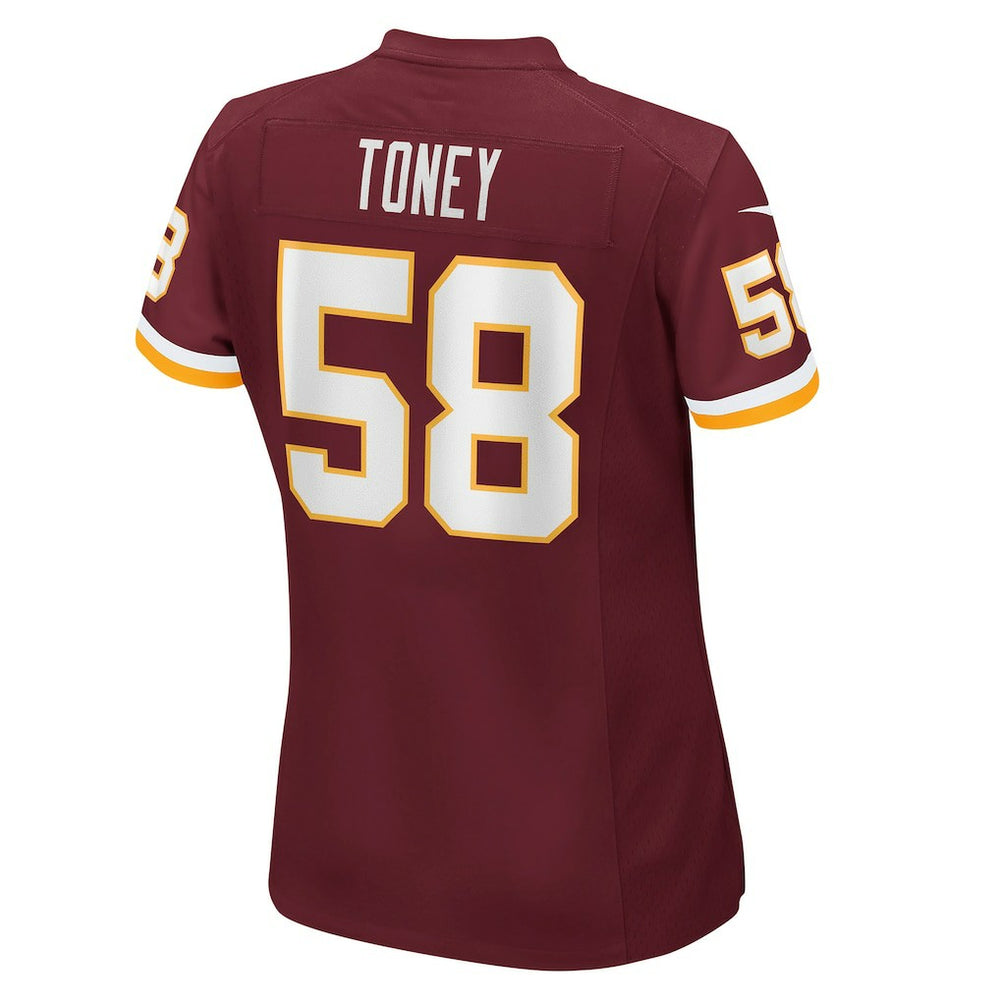 Shaka Toney Washington Football Team Women's Game Jersey - Burgundy for sale