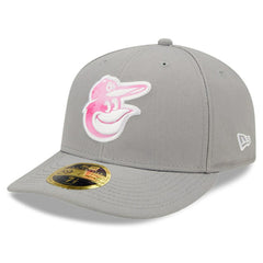 Baltimore Orioles 2022 Mother's Day On-Field Low Profile 59FIFTY Fitted Hat Gray