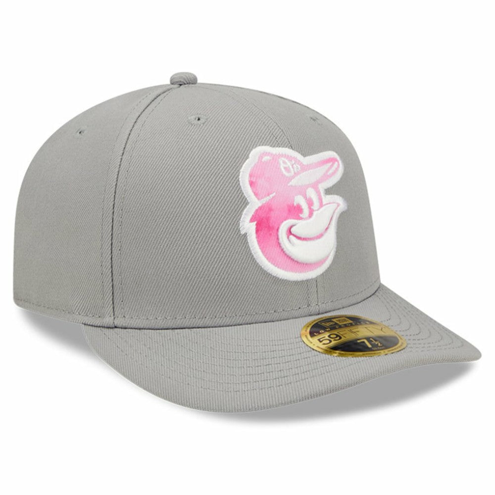 Baltimore Orioles 2022 Mother's Day On-Field Low Profile 59FIFTY Fitted Hat Gray