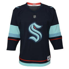 Seattle Kraken Youth Home Replica Custom Jersey - Navy Jerseys