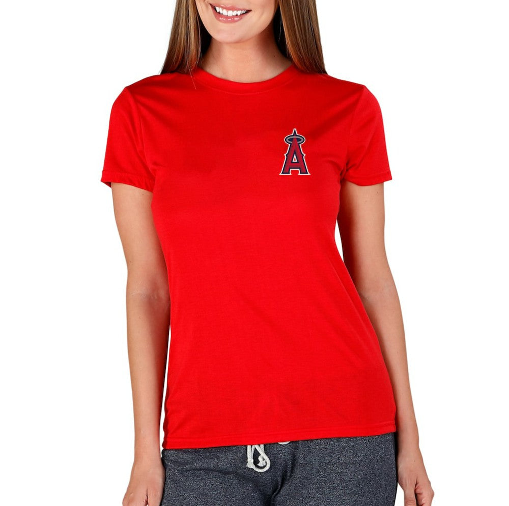 Los Angeles Angels Concepts Sport Women's Marathon Knit Top Red