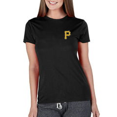 Pittsburgh Pirates Concepts Sport Women's Marathon Knit Top Black