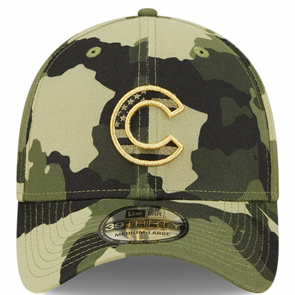 Chicago Cubs 2022 Armed Forces Day 39THIRTY Flex Hat Camo