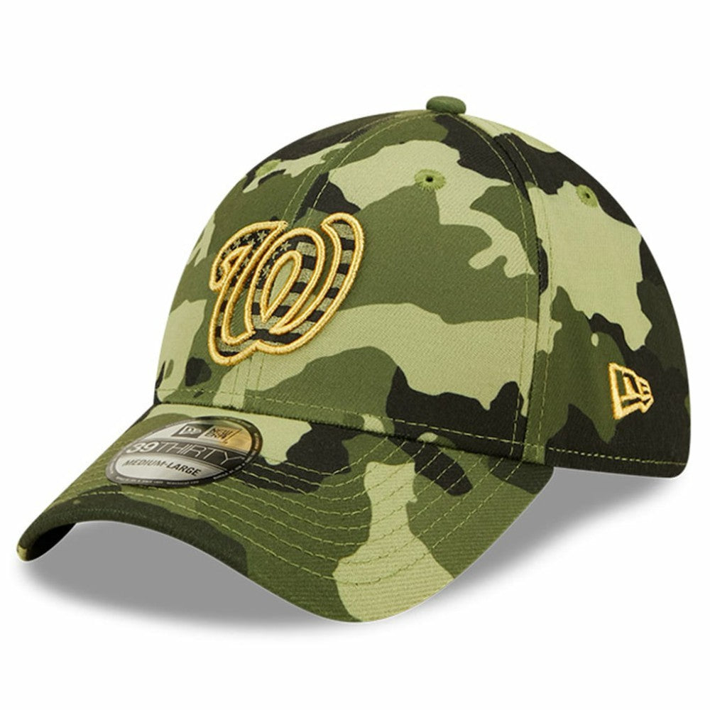 Washington Nationals 2022 Armed Forces Day 39THIRTY Flex Hat Camo