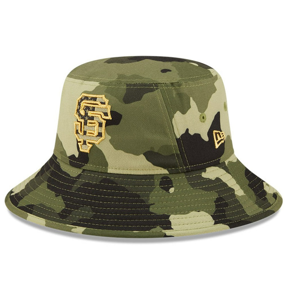 San Francisco Giants 2022 Armed Forces Day Bucket Hat Camo