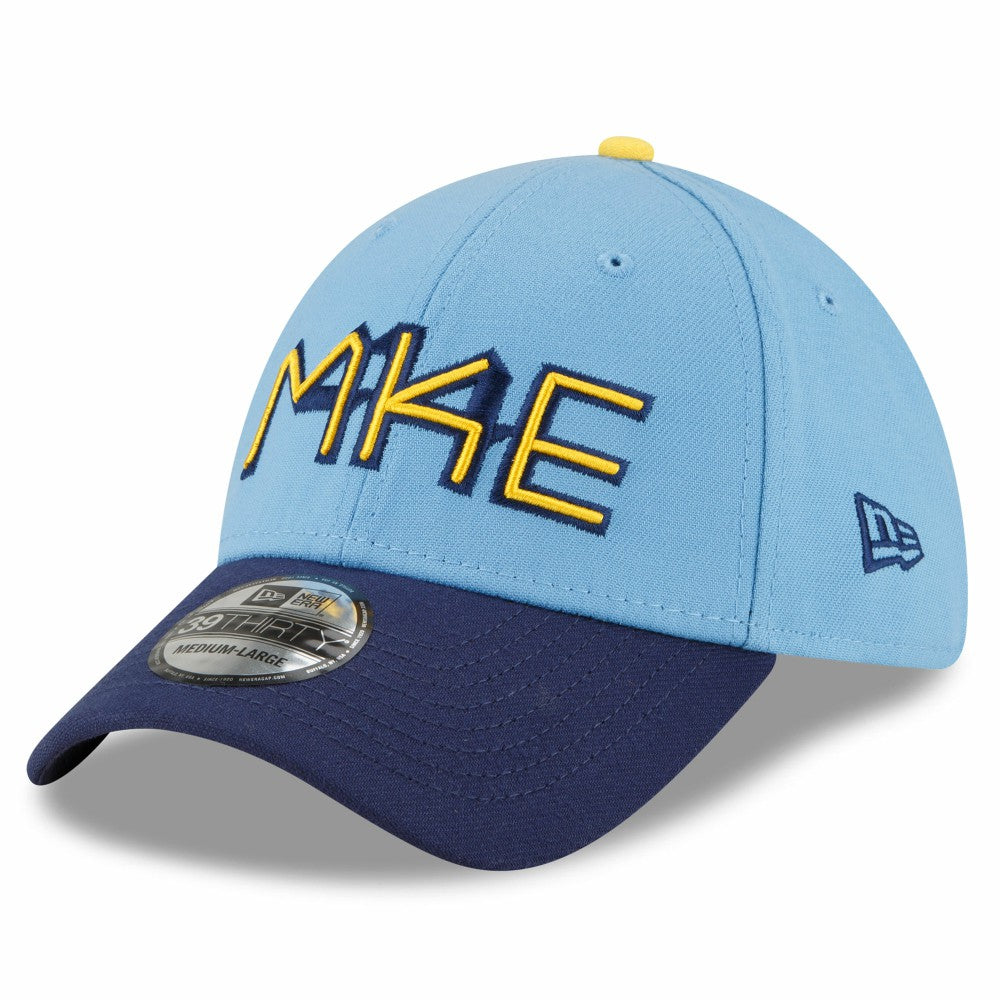 Milwaukee Brewers 2022 City Connect 39THIRTY Flex Hat Powder Blue