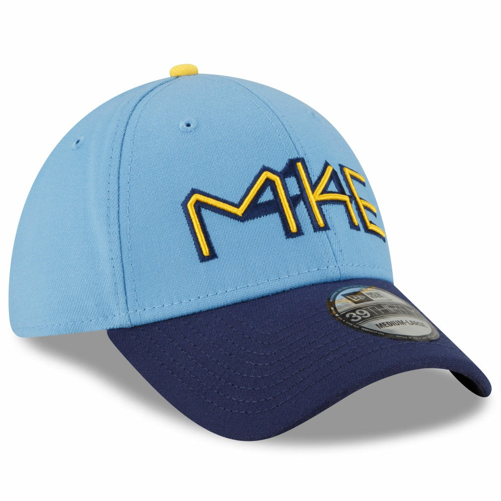 Milwaukee Brewers 2022 City Connect 39THIRTY Flex Hat Powder Blue