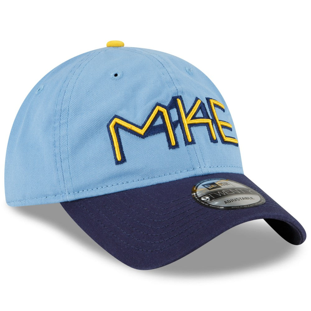 Milwaukee Brewers 2022 City Connect 9TWENTY Adjustable Hat Powder Blue