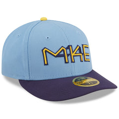 Milwaukee Brewers 2022 City Connect Low Profile 59FIFTY Fitted Hat Powder Blue