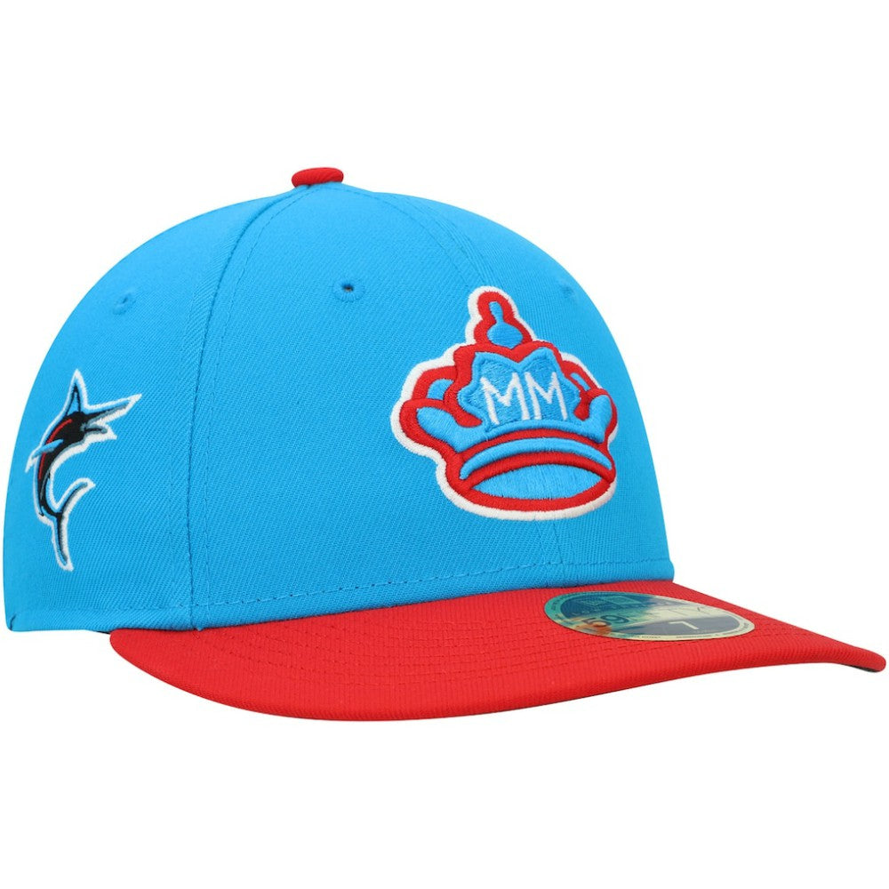 Miami Marlins City Connect 59FIFTY Fitted Hat Blue/Red