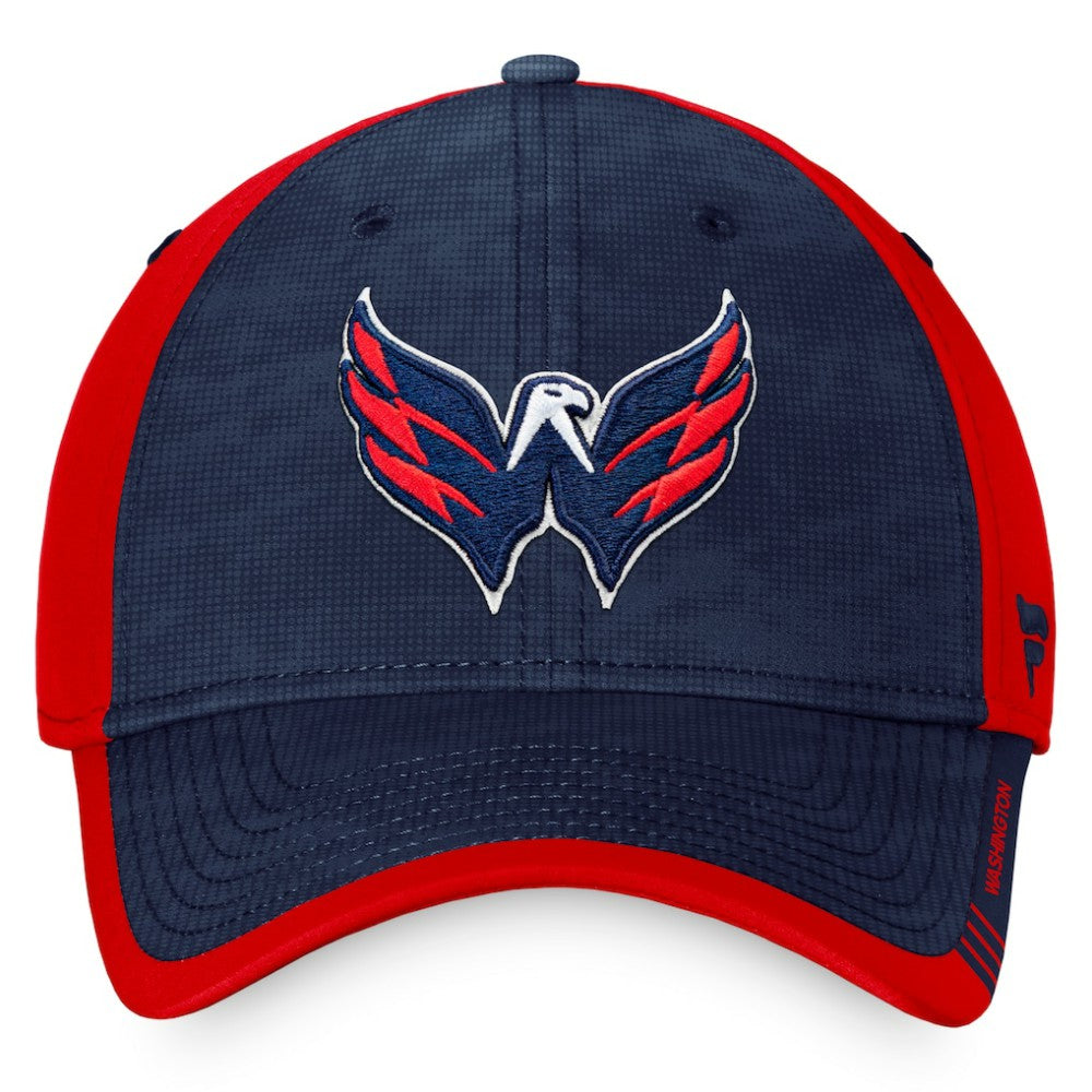Washington Capitals Fanatics Authentic Pro Rink Camo Flex Hat - Navy/Red Hats