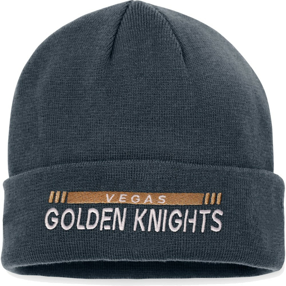 Vegas Golden Knights Fanatics Authentic Pro Rink Cuffed Knit Hat - Black Hats