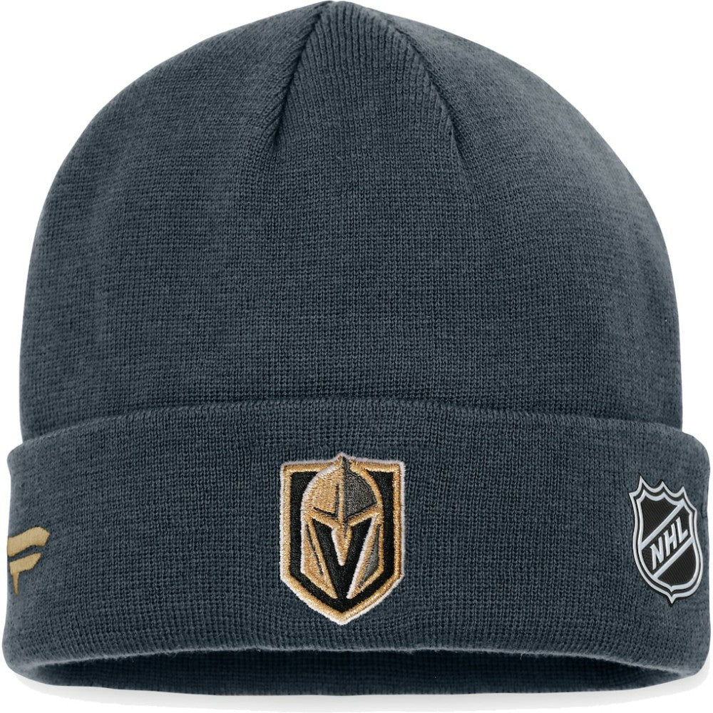 Vegas Golden Knights Fanatics Authentic Pro Rink Cuffed Knit Hat - Black Hats