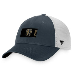 Vegas Golden Knights Fanatics Authentic Pro Rink Trucker Snapback Hat - Charcoal/White Hats