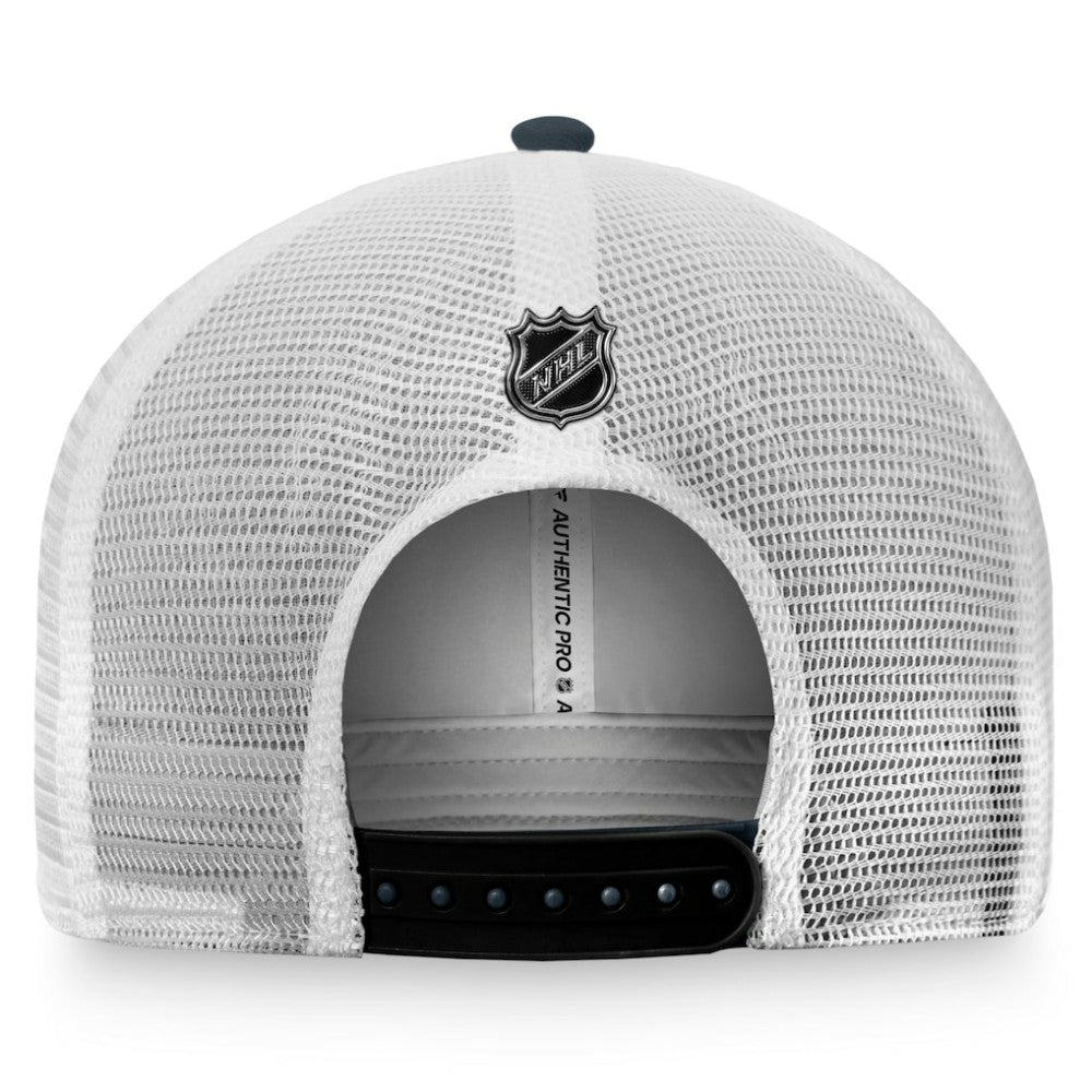Vegas Golden Knights Fanatics Authentic Pro Rink Trucker Snapback Hat - Charcoal/White Hats
