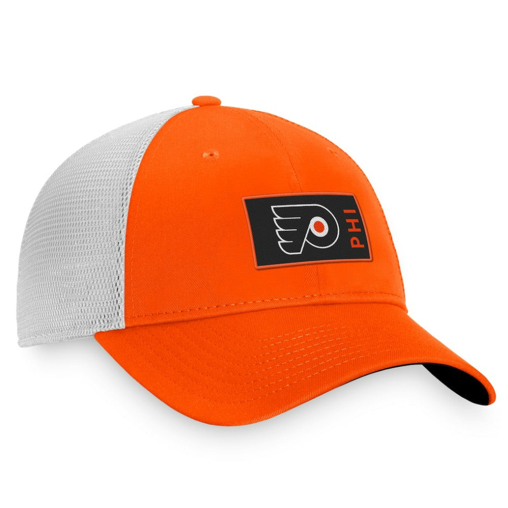 Philadelphia Flyers Fanatics Authentic Pro Rink Trucker Snapback Hat - Orange Hats