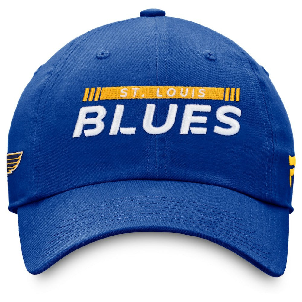 St. Louis Blues Fanatics Authentic Pro Rink Adjustable Hat - Blue Hats