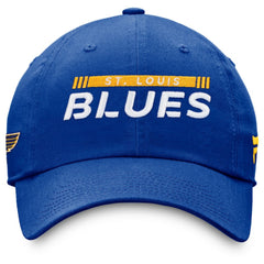 St. Louis Blues Fanatics Authentic Pro Rink Adjustable Hat - Blue Hats