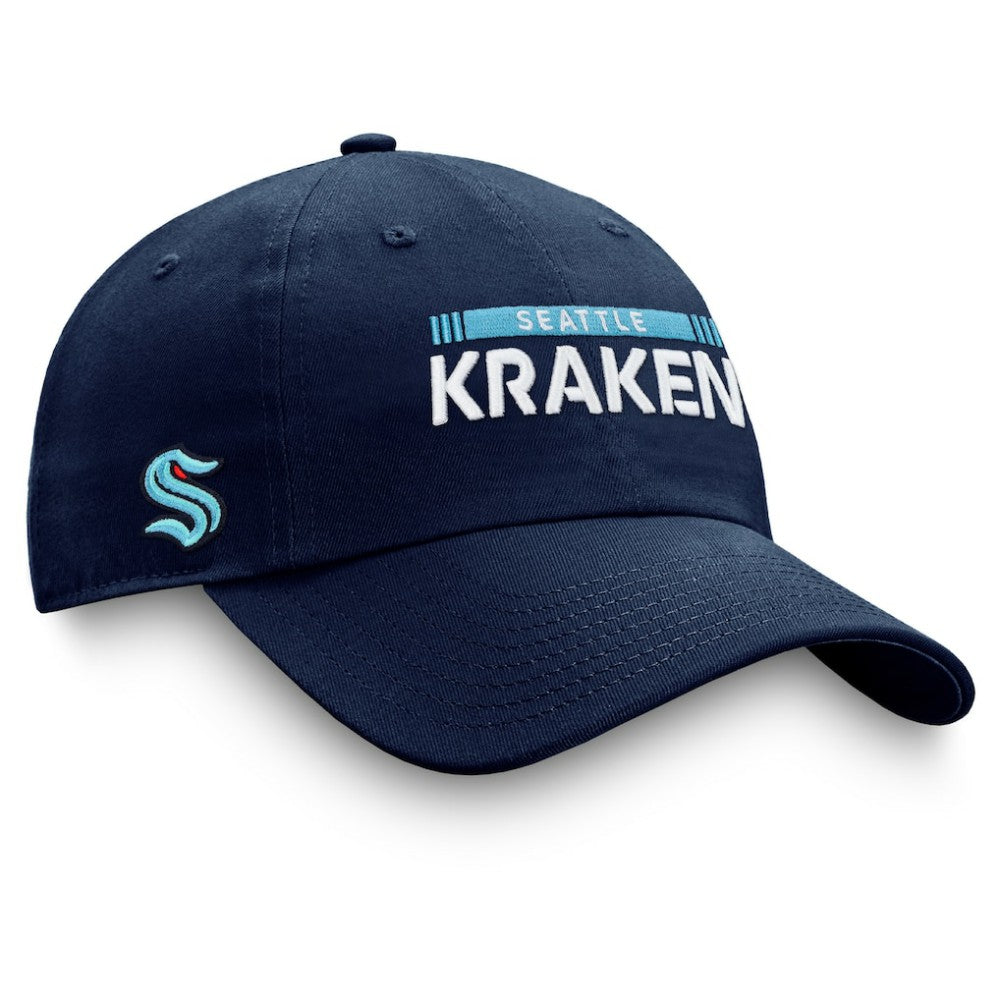 Seattle Kraken Fanatics Authentic Pro Rink Adjustable Hat - Deep Sea Blue Hats