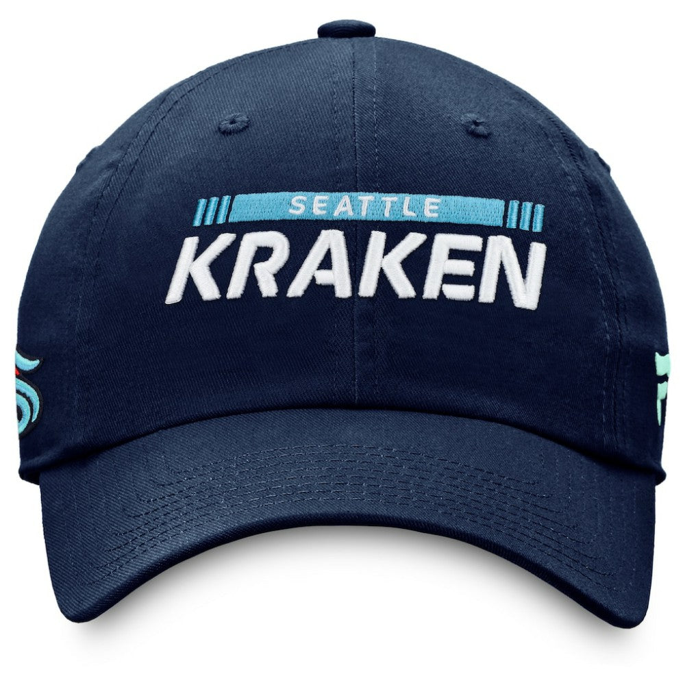 Seattle Kraken Fanatics Authentic Pro Rink Adjustable Hat - Deep Sea Blue Hats