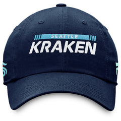 Seattle Kraken Fanatics Authentic Pro Rink Adjustable Hat - Deep Sea Blue Hats
