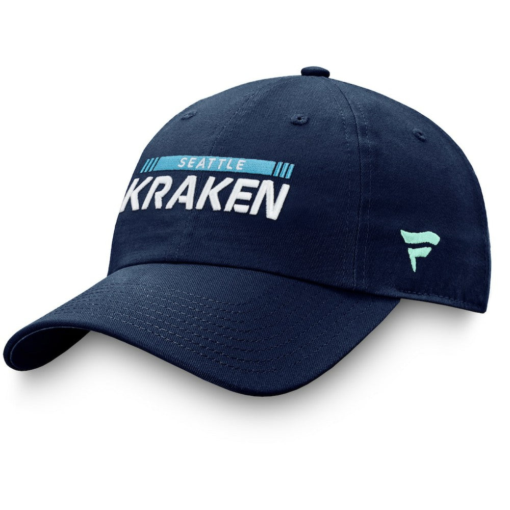 Seattle Kraken Fanatics Authentic Pro Rink Adjustable Hat - Deep Sea Blue Hats