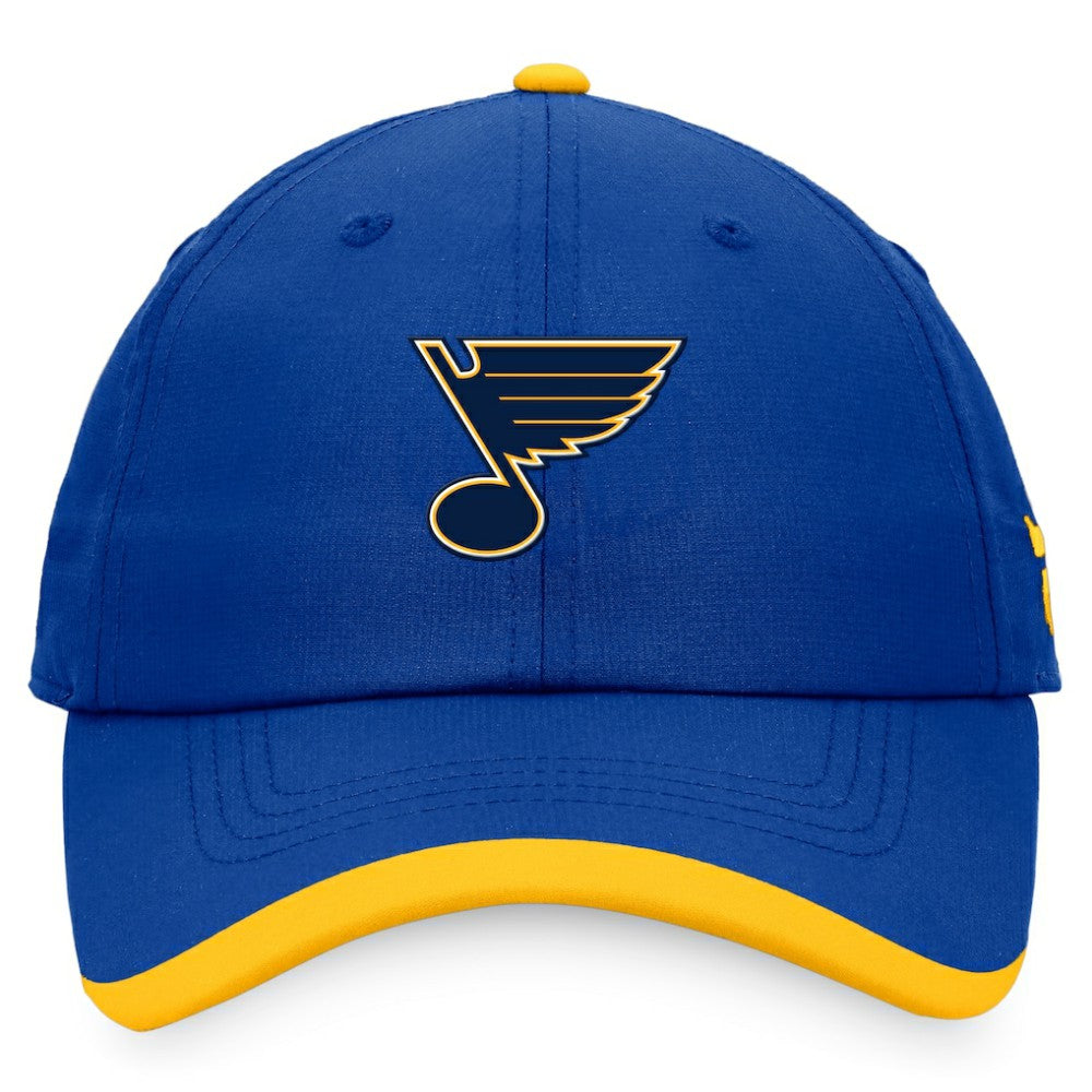 St. Louis Blues Fanatics Authentic Pro Rink Pinnacle Adjustable Hat - Blue Hats