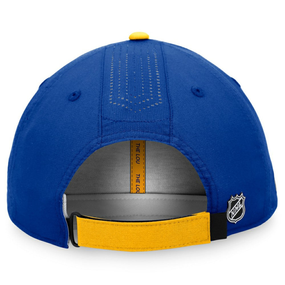 St. Louis Blues Fanatics Authentic Pro Rink Pinnacle Adjustable Hat - Blue Hats