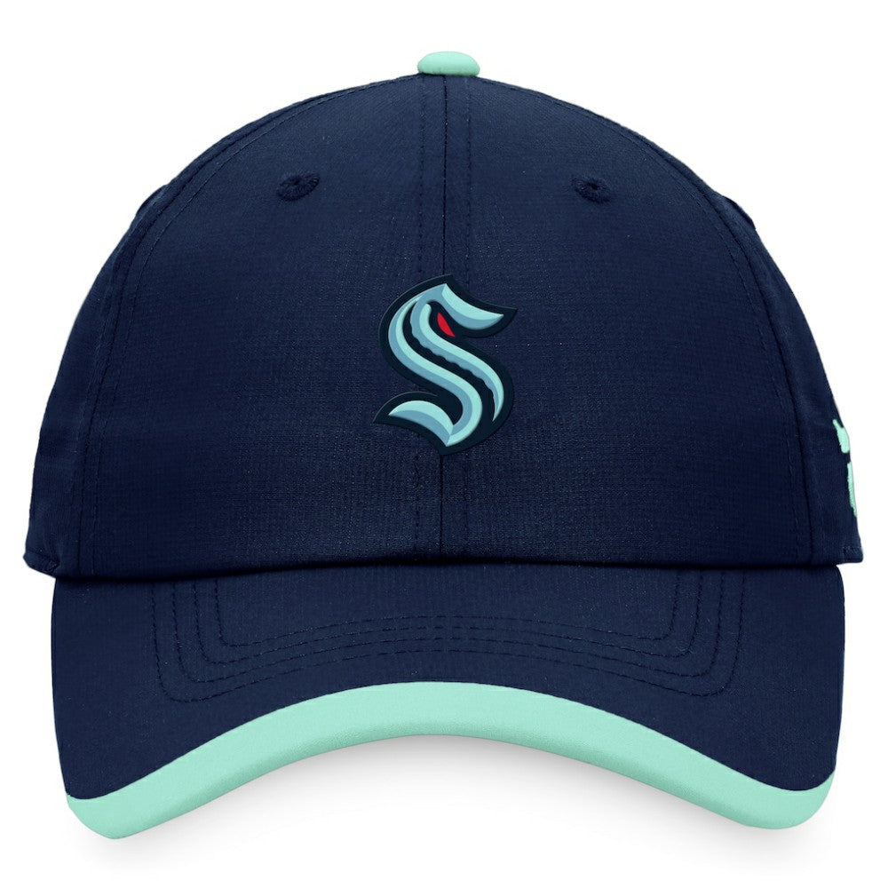 Seattle Kraken Fanatics Authentic Pro Rink Pinnacle Adjustable Hat - Deep Sea Blue Hats