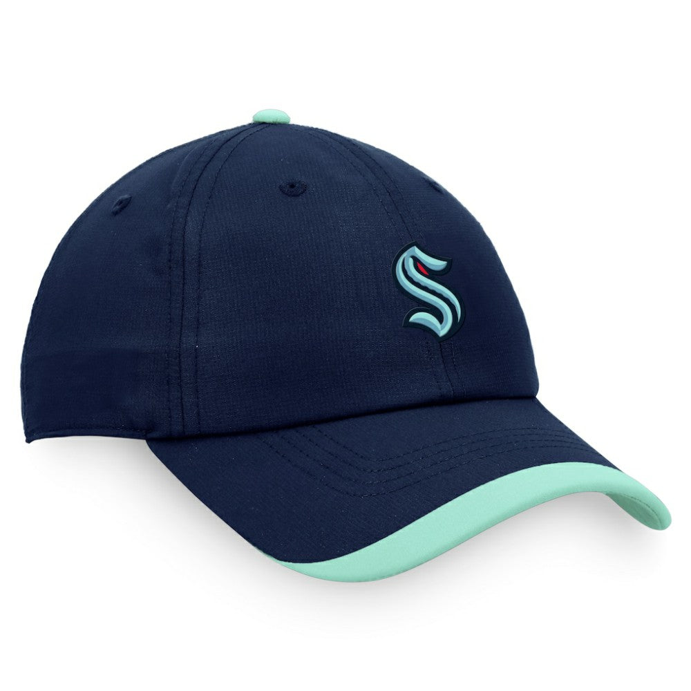 Seattle Kraken Fanatics Authentic Pro Rink Pinnacle Adjustable Hat - Deep Sea Blue Hats