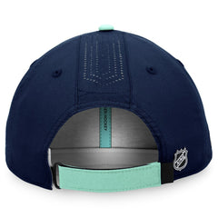 Seattle Kraken Fanatics Authentic Pro Rink Pinnacle Adjustable Hat - Deep Sea Blue Hats