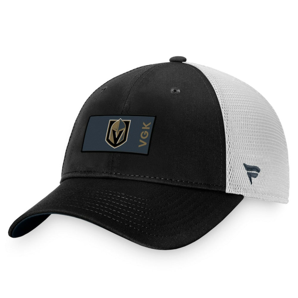 Vegas Golden Knights Fanatics Authentic Pro Rink Trucker Snapback Hat - Black/White Hats