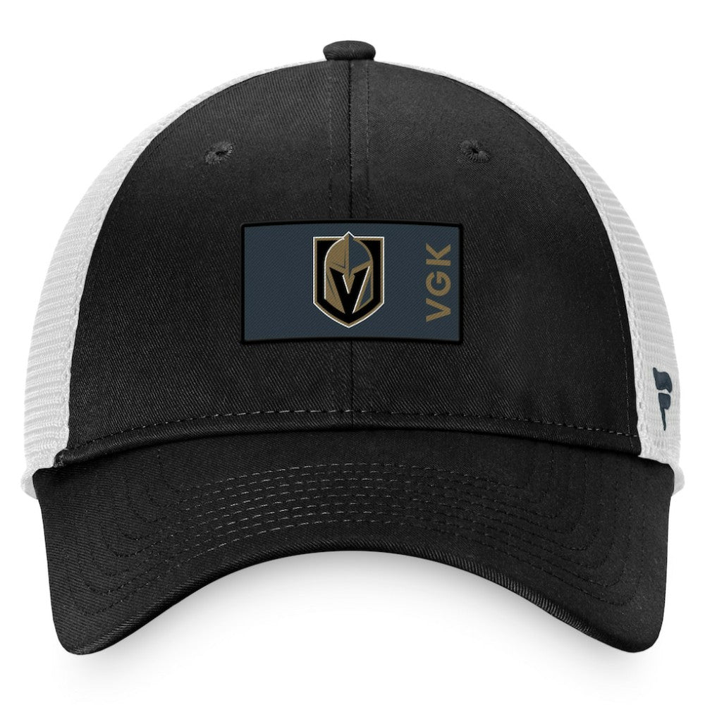Vegas Golden Knights Fanatics Authentic Pro Rink Trucker Snapback Hat - Black/White Hats
