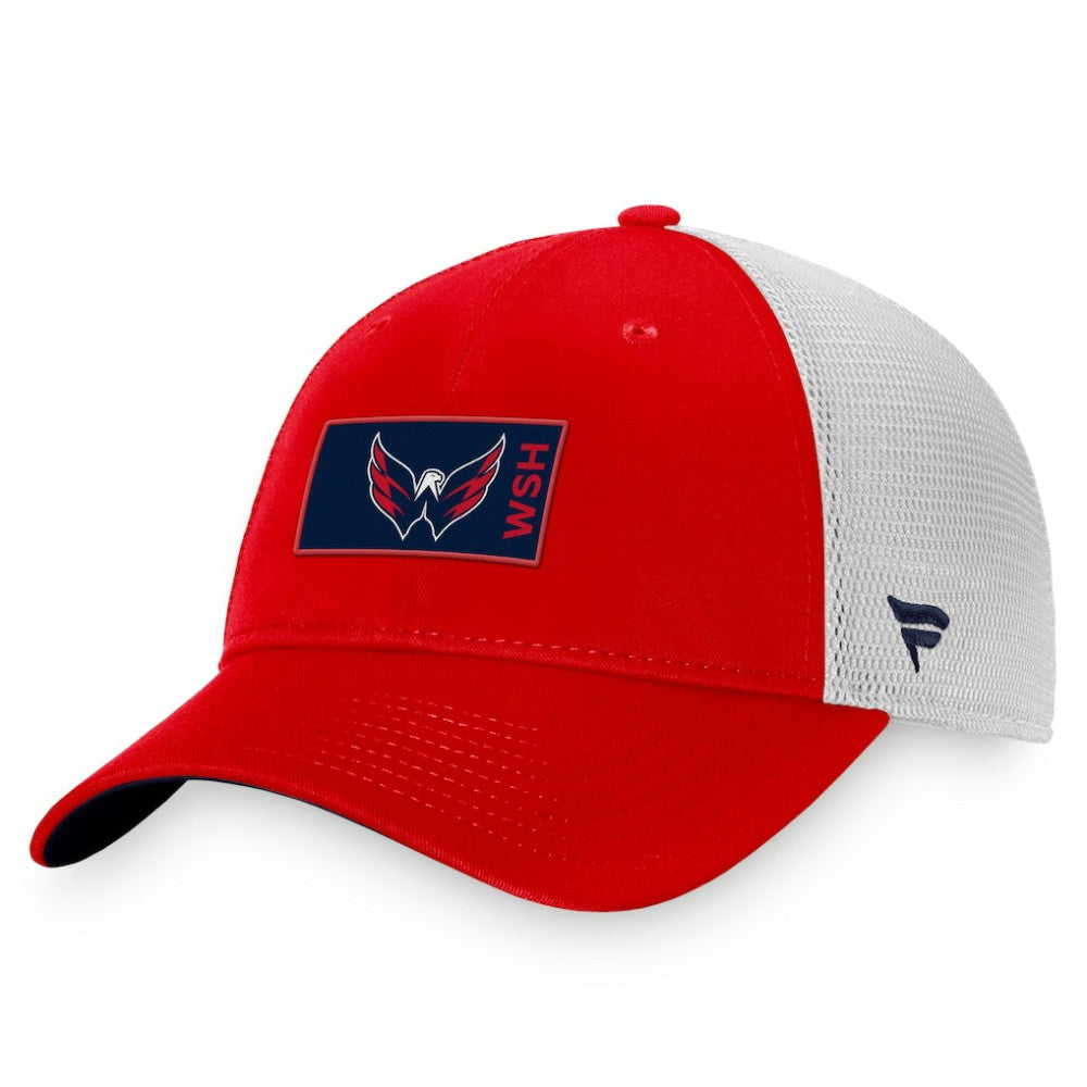 Washington Capitals Fanatics Authentic Pro Rink Trucker Snapback Hat - Red/White Hats
